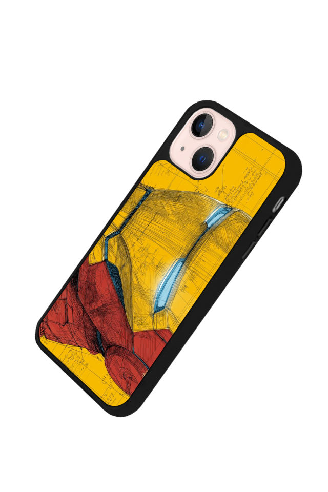 iPhone 15 Uyumlu  Iron Man ( Demir Adam ) Tasarımlı Glossy Premium Kılıf