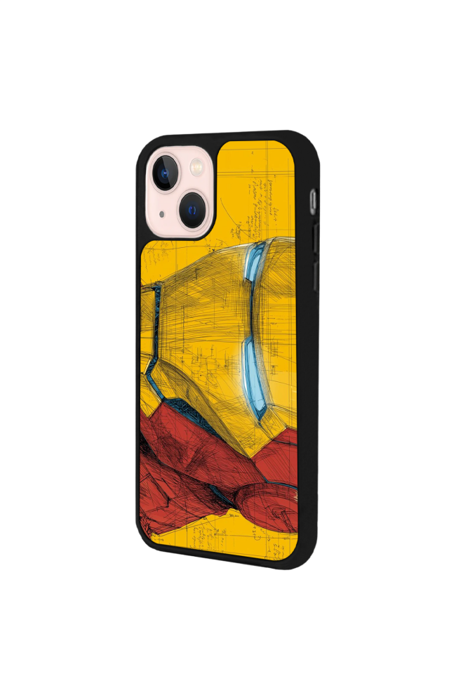 iPhone 15 Uyumlu  Iron Man ( Demir Adam ) Tasarımlı Glossy Premium Kılıf