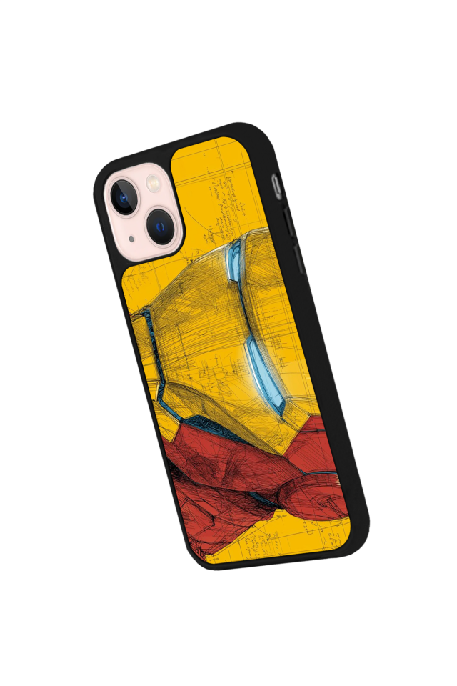 iPhone 15 Uyumlu  Iron Man ( Demir Adam ) Tasarımlı Glossy Premium Kılıf