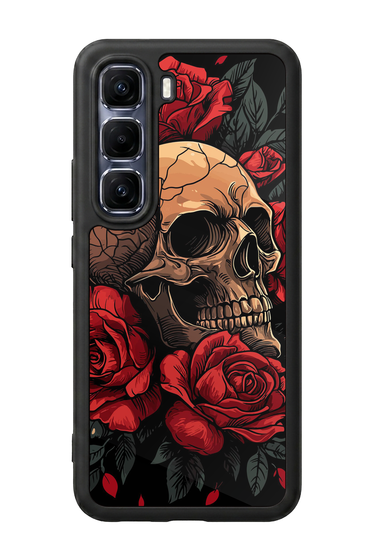 Infinix Hot 60 Pro Plus Uyumlu KuruKafa Tasarımlı Glossy Premium Kılıf