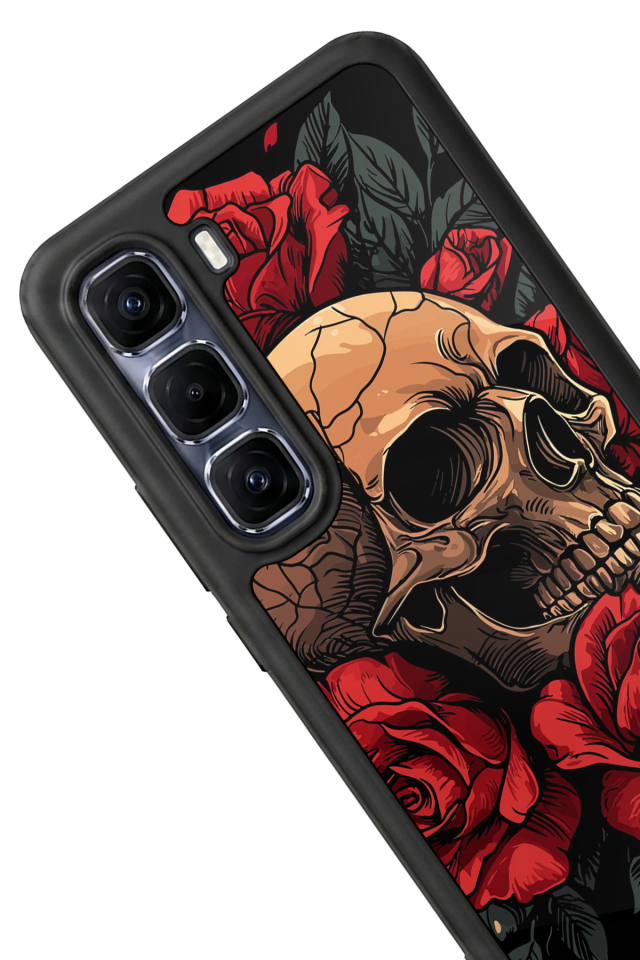 Infinix Hot 60 Pro Plus Uyumlu KuruKafa Tasarımlı Glossy Premium Kılıf