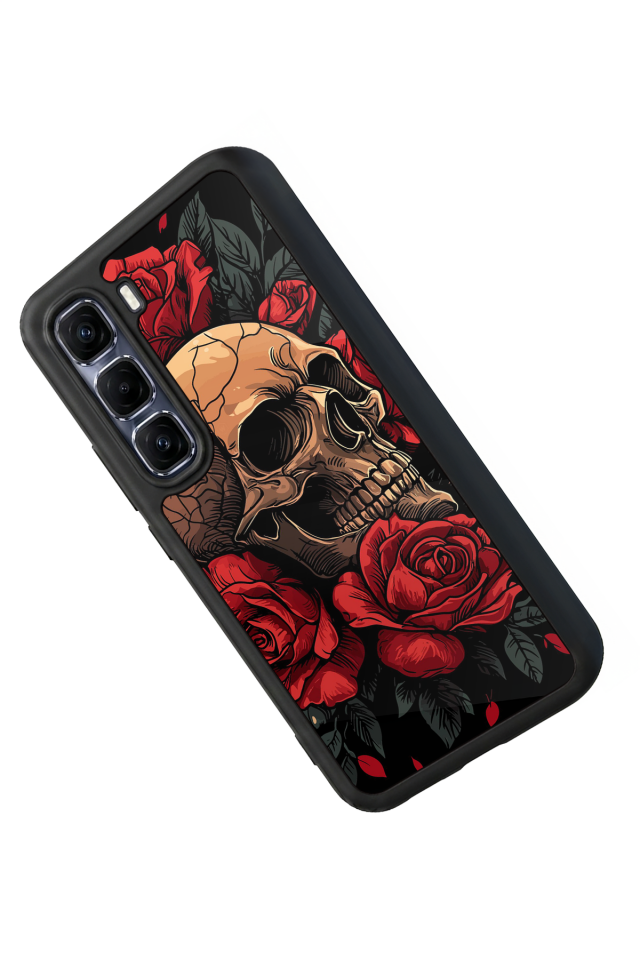 Infinix Hot 60 Pro Plus Uyumlu KuruKafa Tasarımlı Glossy Premium Kılıf