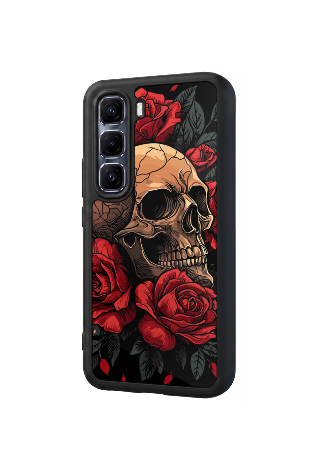 Infinix Hot 60 Pro Plus Uyumlu KuruKafa Tasarımlı Glossy Premium Kılıf