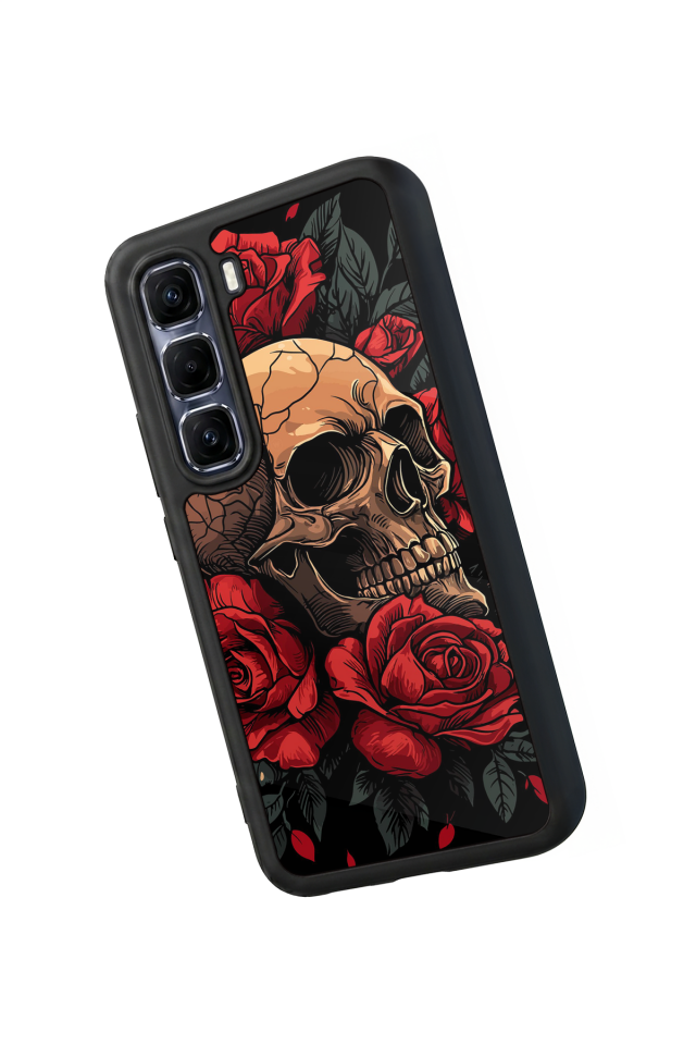 Infinix Hot 60 Pro Plus Uyumlu KuruKafa Tasarımlı Glossy Premium Kılıf