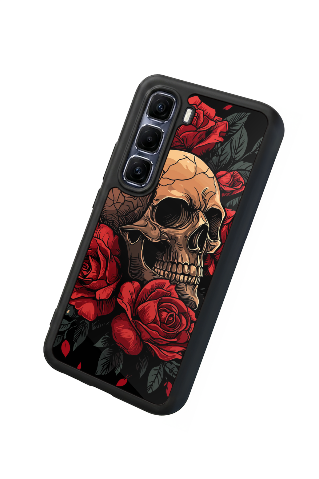 Infinix Hot 60 Pro Plus Uyumlu KuruKafa Tasarımlı Glossy Premium Kılıf