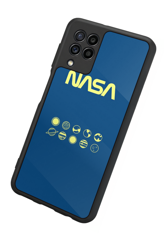 Samsung Galaxy M32 Uyumlu Nasa Tasarımlı Glossy Premium Kılıf