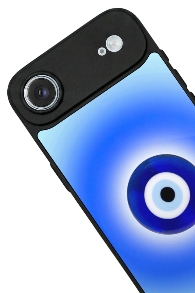 iPhone 17 Air Uyumlu Nazar Tasarımlı Glossy Premium Kılıf