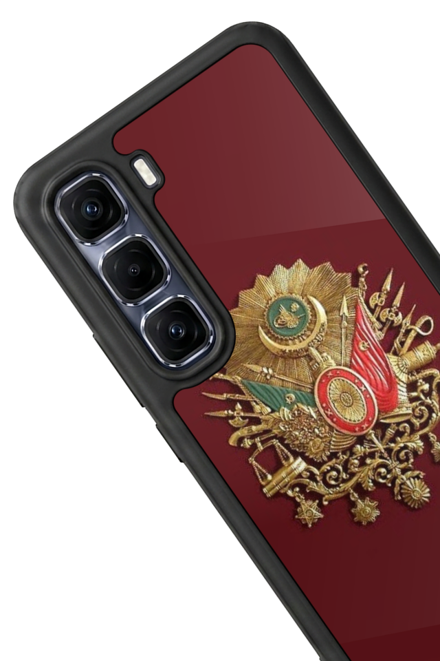 Infinix Hot 60 Pro Plus Uyumlu Osmanli Tugrasi Tasarımlı Glossy Premium Kılıf