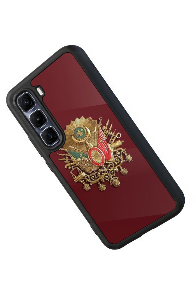 Infinix Hot 60 Pro Plus Uyumlu Osmanli Tugrasi Tasarımlı Glossy Premium Kılıf