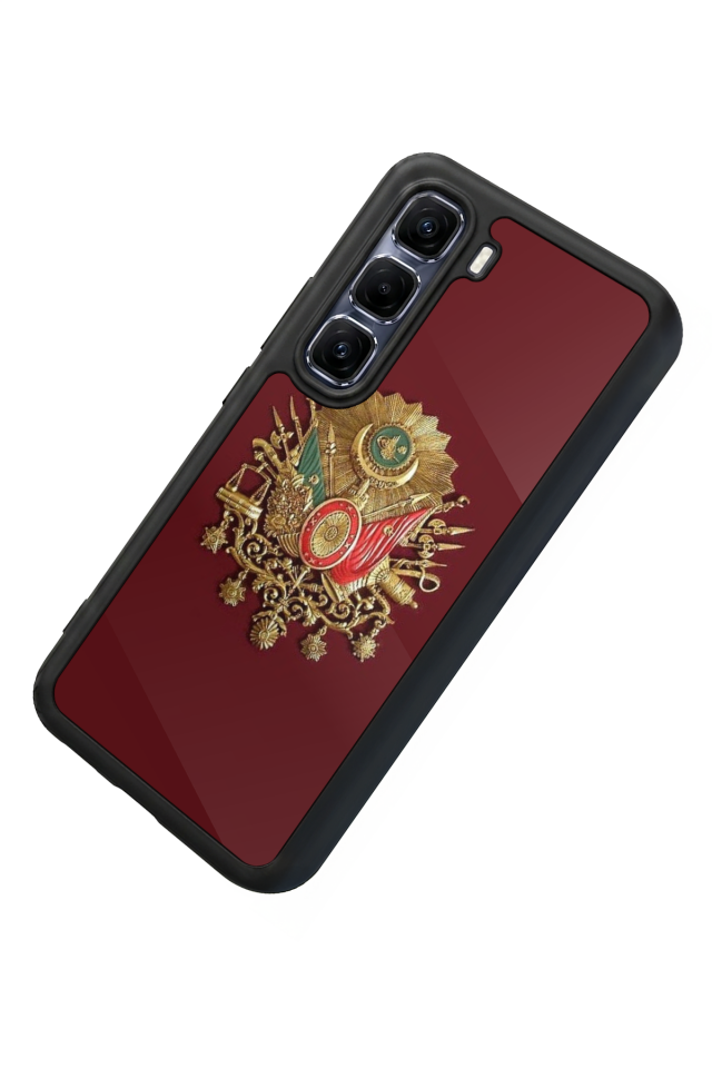 Infinix Hot 60 Pro Plus Uyumlu Osmanli Tugrasi Tasarımlı Glossy Premium Kılıf
