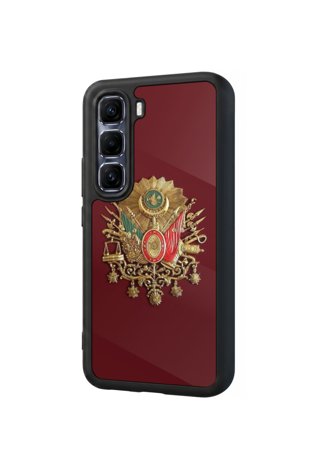 Infinix Hot 60 Pro Plus Uyumlu Osmanli Tugrasi Tasarımlı Glossy Premium Kılıf