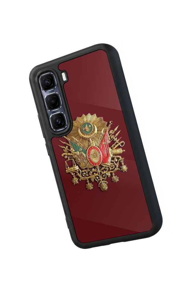Infinix Hot 60 Pro Plus Uyumlu Osmanli Tugrasi Tasarımlı Glossy Premium Kılıf