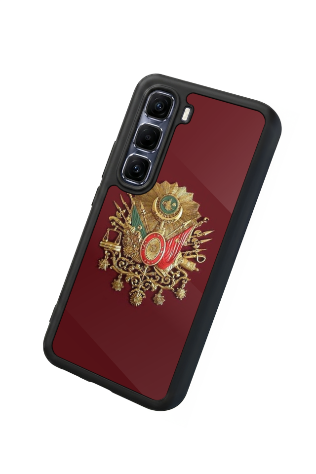 Infinix Hot 60 Pro Plus Uyumlu Osmanli Tugrasi Tasarımlı Glossy Premium Kılıf