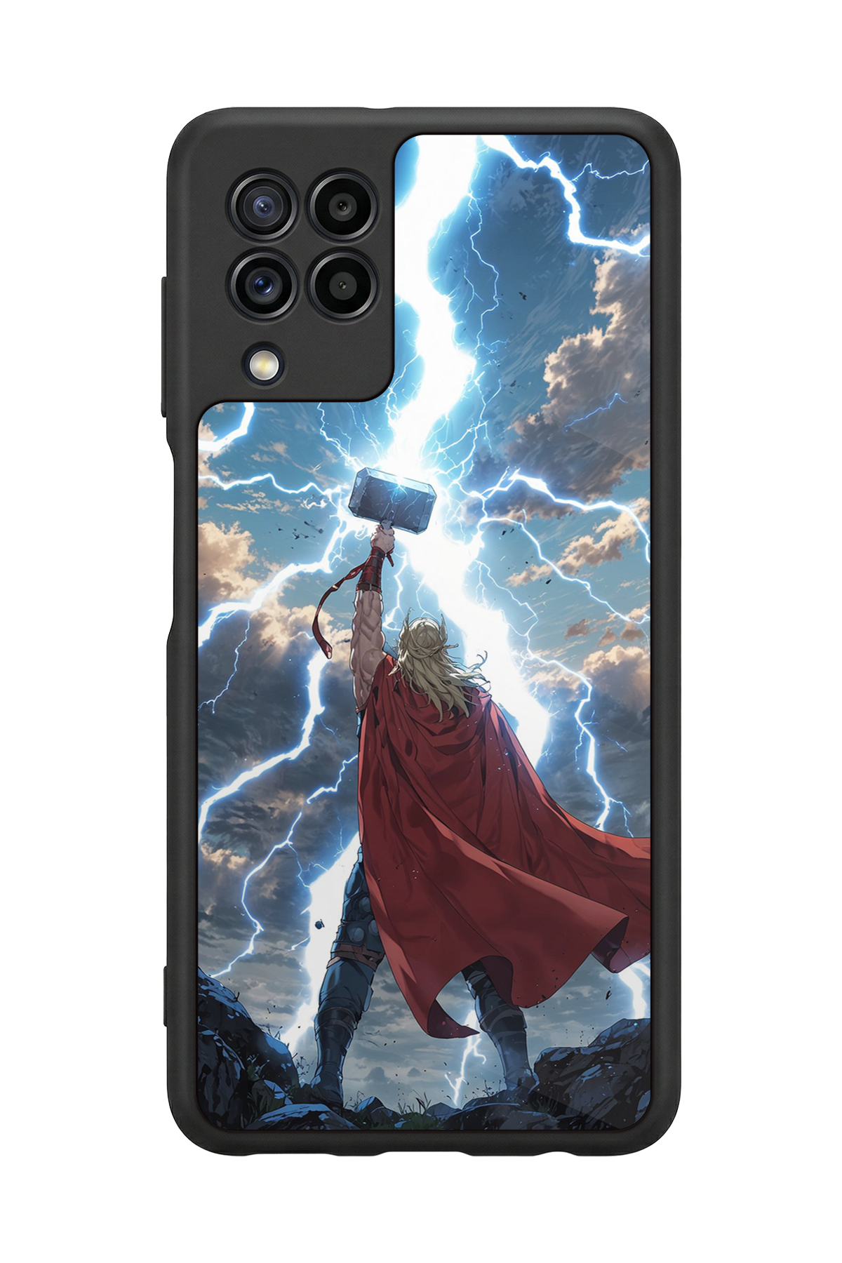 Samsung Galaxy M32 Uyumlu Thor Tasarımlı Glossy Premium Kılıf