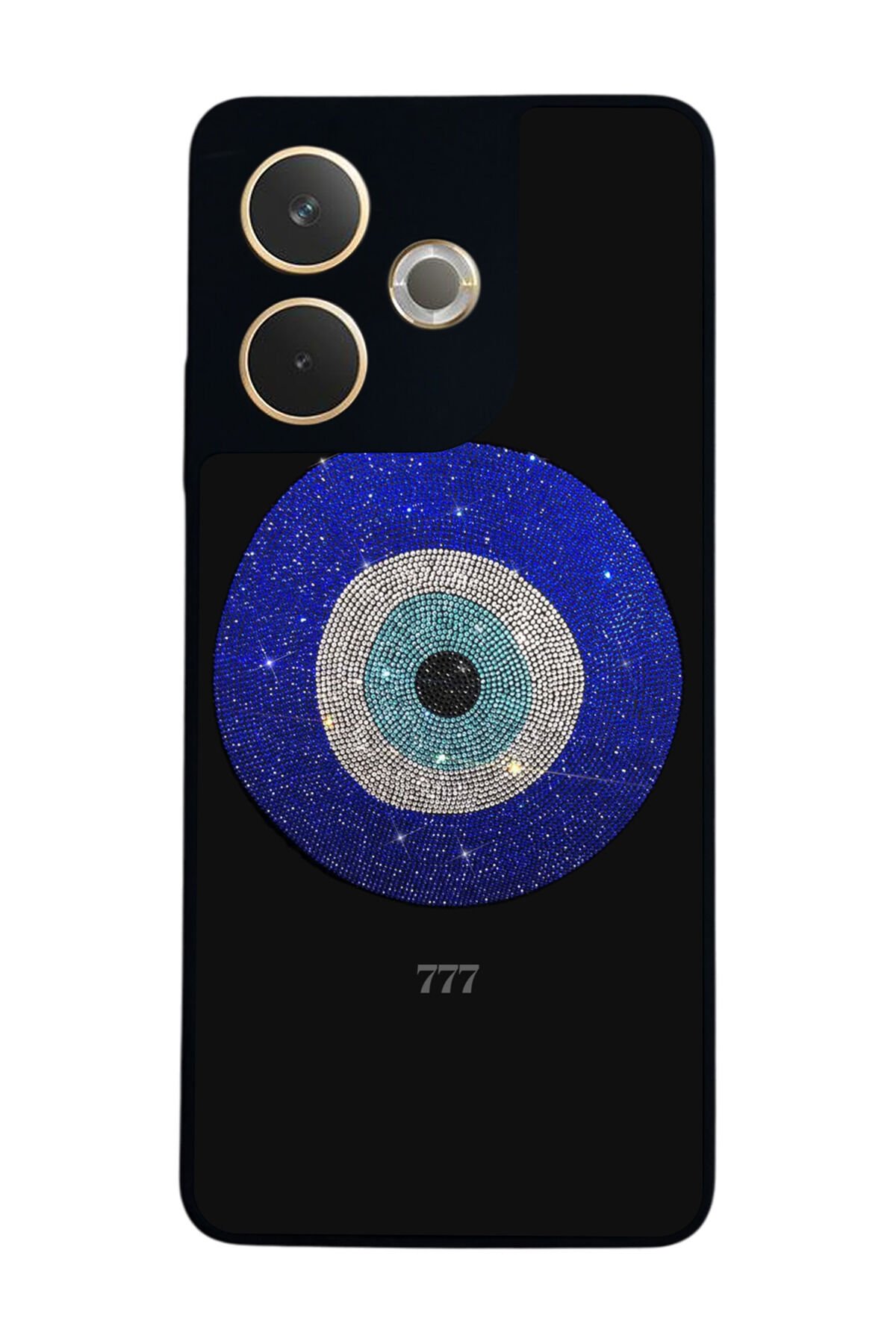 Oppo A5 Pro Uyumlu Nazar Tasarımlı Glossy Premium Kılıf