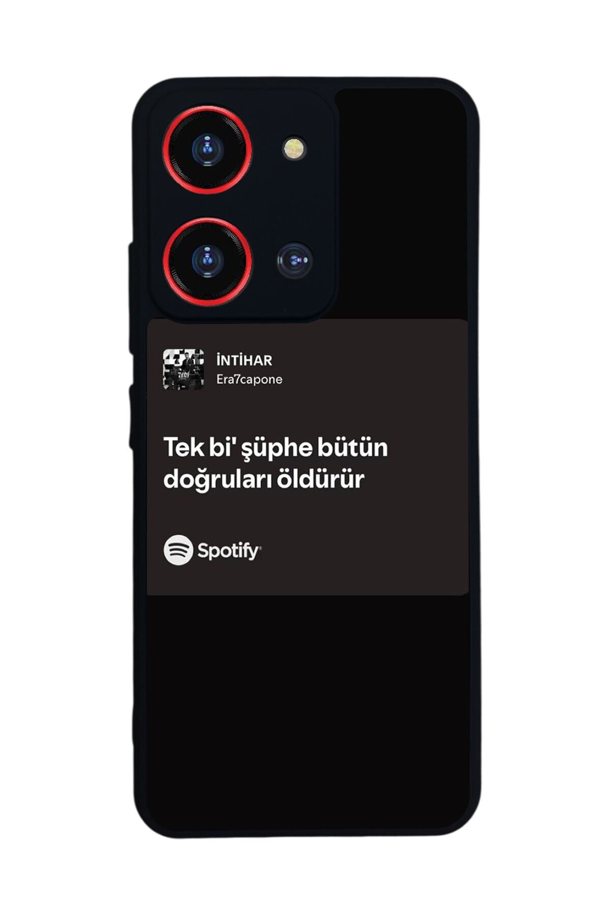 Reeder S19 Max Pro S ZOOM Uyumlu Sarki Sozleri Tasarımlı Glossy Premium Kılıf