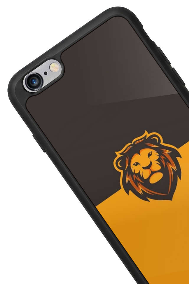 iPhone 6 Plus Uyumlu Aslan Tasarımlı Glossy Premium Kılıf
