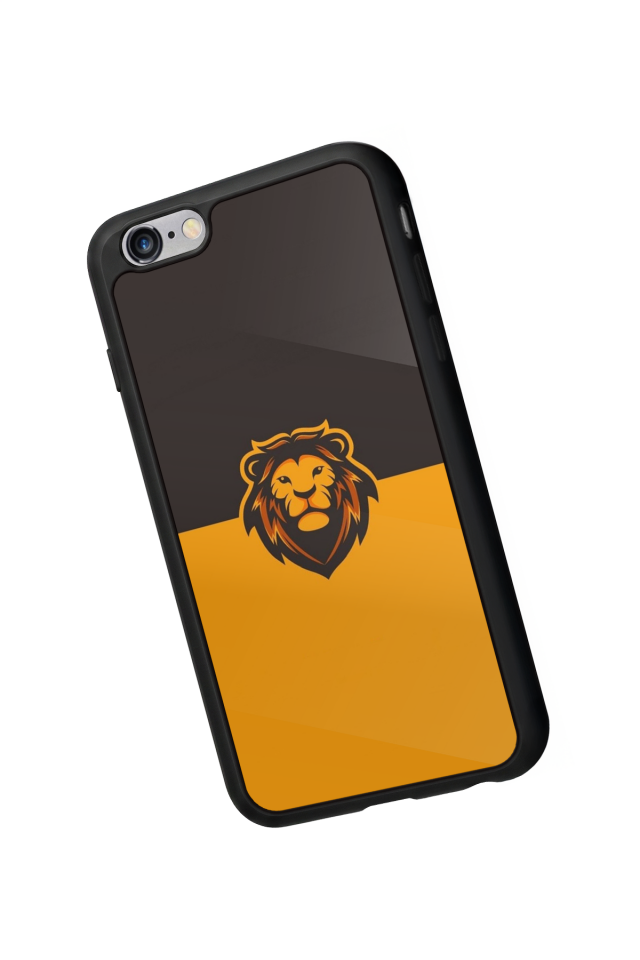 iPhone 6 Plus Uyumlu Aslan Tasarımlı Glossy Premium Kılıf
