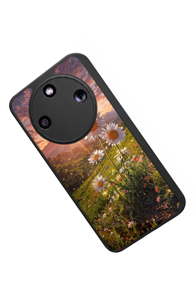 Honor Magic 8 Lite Uyumlu Cicek Tasarımlı Glossy Premium Kılıf