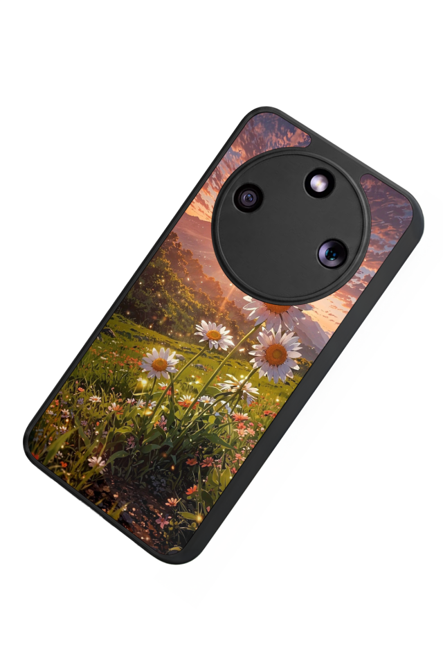 Honor Magic 8 Lite Uyumlu Cicek Tasarımlı Glossy Premium Kılıf