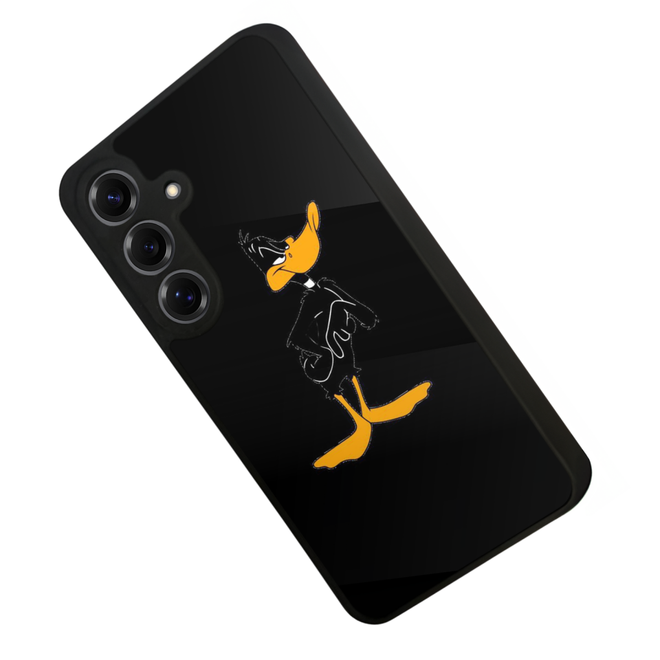Samsung Galaxy S25 Uyumlu Daffy duck Tasarımlı Glossy Premium Kılıf