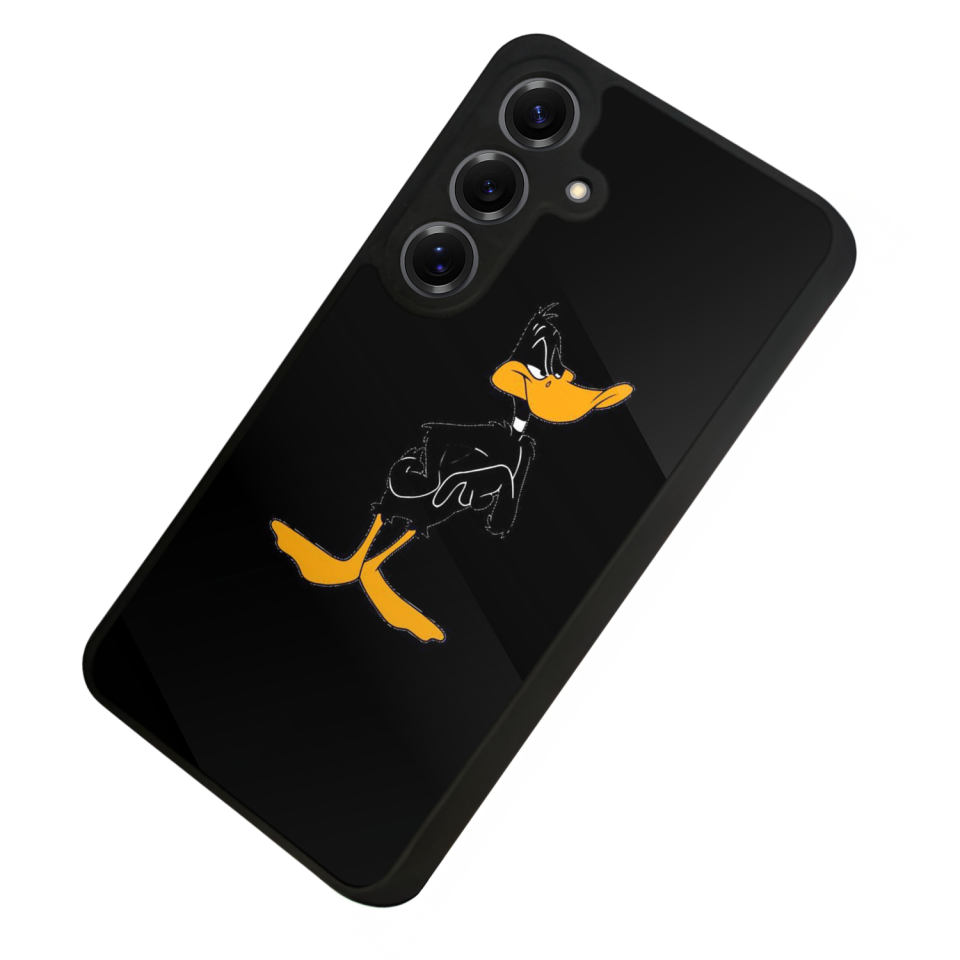 Samsung Galaxy S25 Uyumlu Daffy duck Tasarımlı Glossy Premium Kılıf