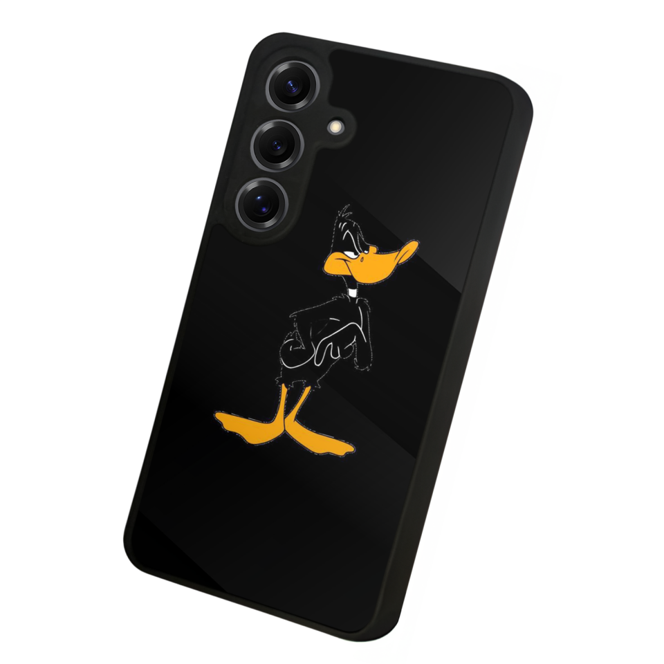 Samsung Galaxy S25 Uyumlu Daffy duck Tasarımlı Glossy Premium Kılıf