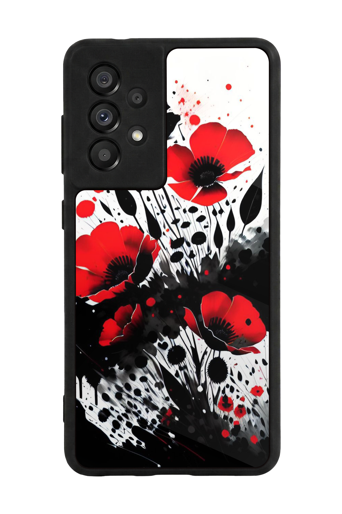 Samsung Galaxy A73 Uyumlu Floral Tasarımlı Glossy Premium Kılıf