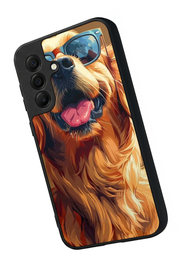 Samsung Galaxy A17 Uyumlu Golden Kopek Tasarımlı Glossy Premium Kılıf