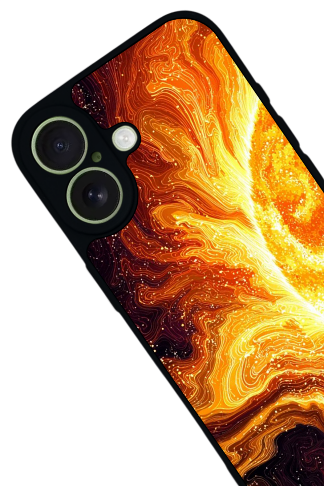 iPhone 17 Uyumlu Güneş Tasarımlı Glossy Premium Kılıf