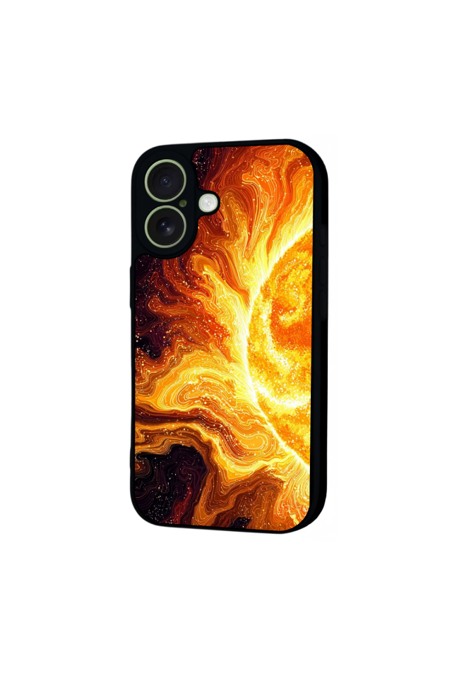 iPhone 17 Uyumlu Güneş Tasarımlı Glossy Premium Kılıf