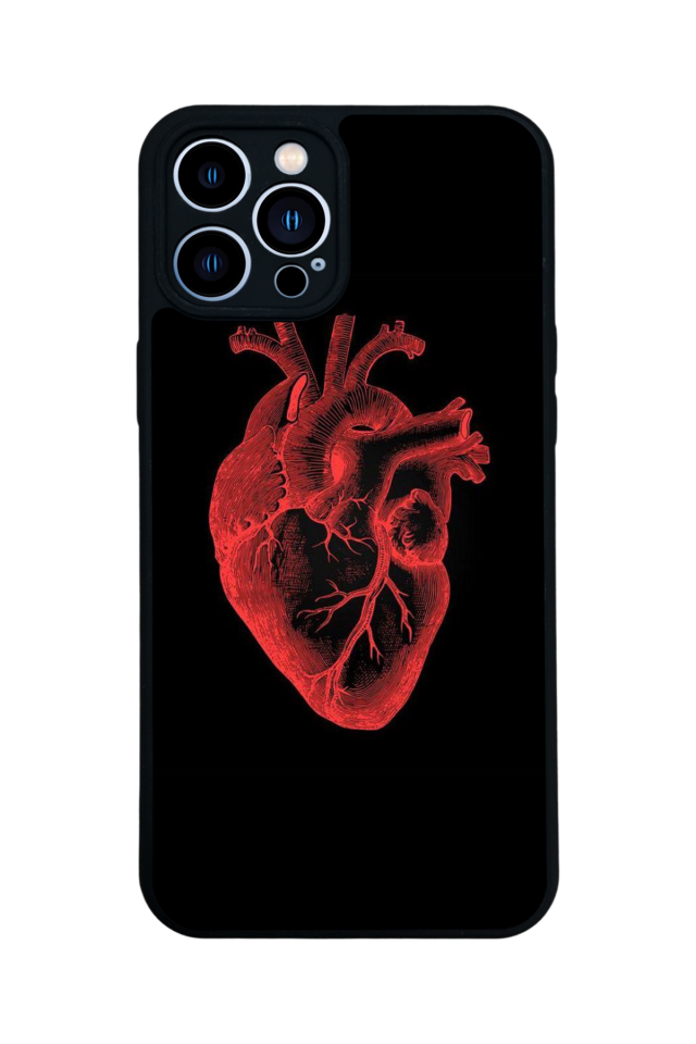 iPhone 12 Pro Max Uyumlu Kalp Love Tasarımlı Glossy Premium Kılıf