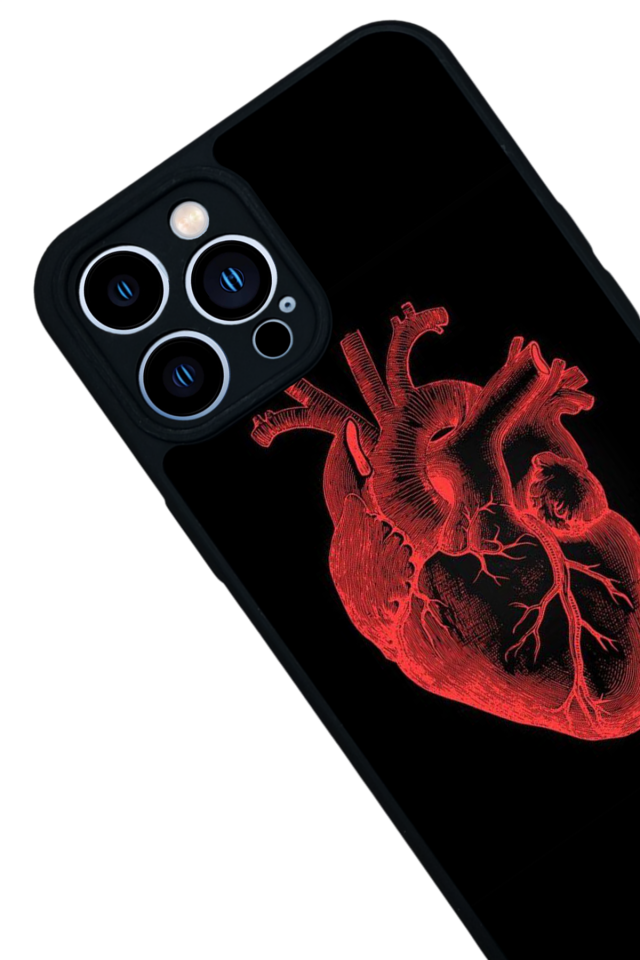iPhone 12 Pro Max Uyumlu Kalp Love Tasarımlı Glossy Premium Kılıf