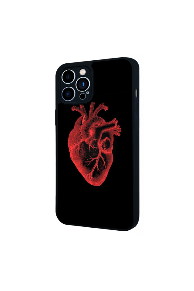 iPhone 12 Pro Max Uyumlu Kalp Love Tasarımlı Glossy Premium Kılıf