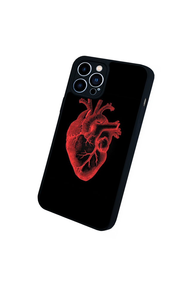 iPhone 12 Pro Max Uyumlu Kalp Love Tasarımlı Glossy Premium Kılıf