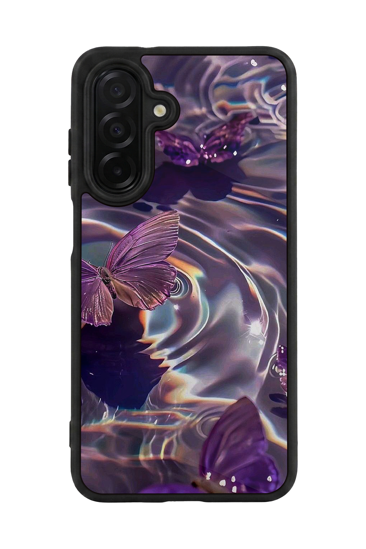 Samsung Galaxy A56 Uyumlu Kelebek Tasarımlı Glossy Premium Kılıf