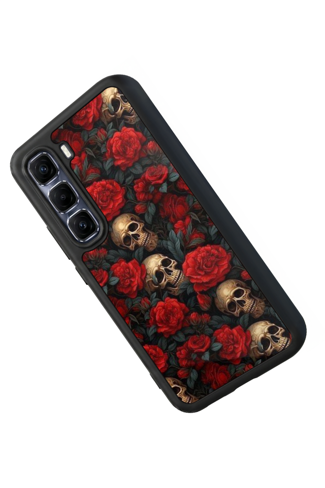 Infinix Hot 60 Pro Plus Uyumlu KuruKafa Tasarımlı Glossy Premium Kılıf