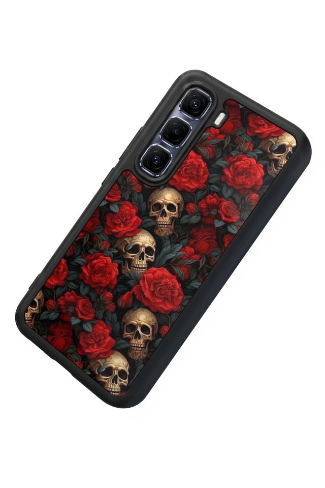 Infinix Hot 60 Pro Plus Uyumlu KuruKafa Tasarımlı Glossy Premium Kılıf