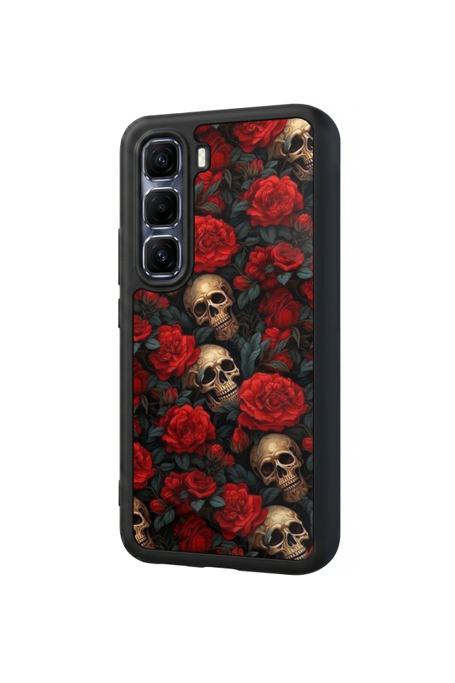 Infinix Hot 60 Pro Plus Uyumlu KuruKafa Tasarımlı Glossy Premium Kılıf