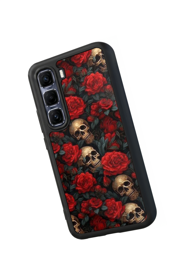 Infinix Hot 60 Pro Plus Uyumlu KuruKafa Tasarımlı Glossy Premium Kılıf