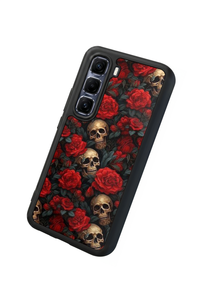 Infinix Hot 60 Pro Plus Uyumlu KuruKafa Tasarımlı Glossy Premium Kılıf