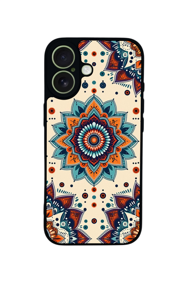 iPhone 17 Uyumlu Mandaal Tasarımlı Glossy Premium Kılıf