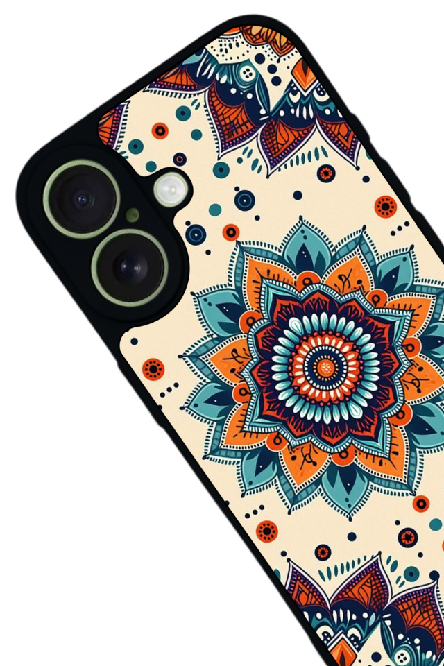 iPhone 17 Uyumlu Mandaal Tasarımlı Glossy Premium Kılıf