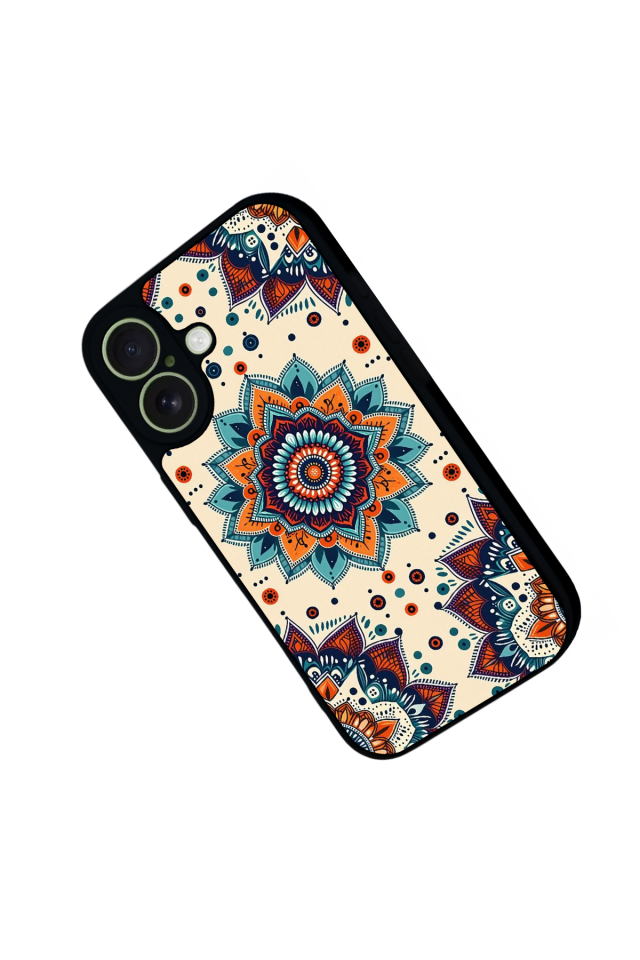 iPhone 17 Uyumlu Mandaal Tasarımlı Glossy Premium Kılıf