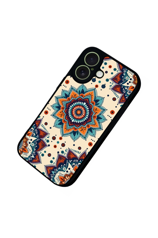 iPhone 17 Uyumlu Mandaal Tasarımlı Glossy Premium Kılıf