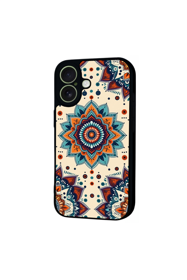 iPhone 17 Uyumlu Mandaal Tasarımlı Glossy Premium Kılıf