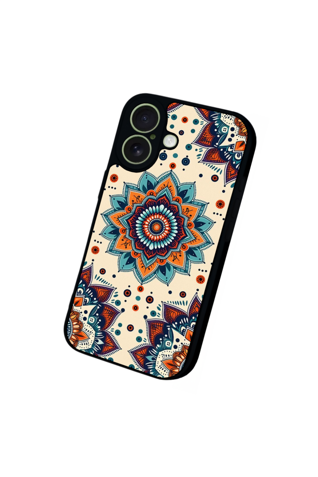 iPhone 17 Uyumlu Mandaal Tasarımlı Glossy Premium Kılıf