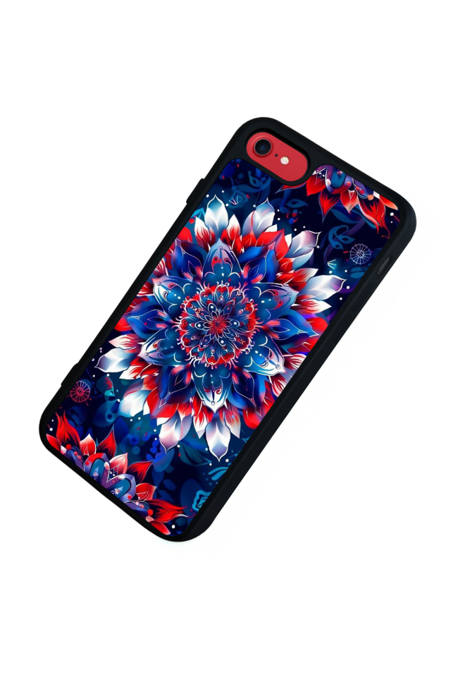 iPhone 7 Uyumlu Mandala Tasarımlı Glossy Premium Kılıf