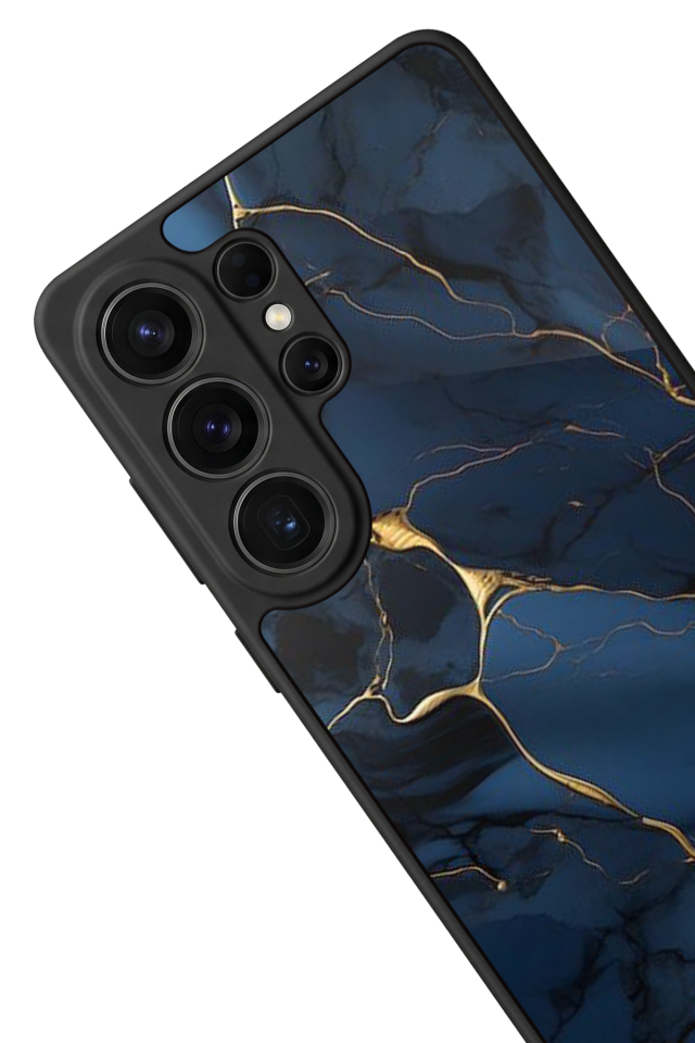 Samsung Galaxy S26 Ultra Uyumlu Mermer Marble Tasarımlı Glossy Premium Kılıf