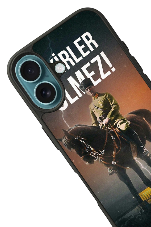 iPhone 16 Uyumlu Mustafa Kemal Ataturk Tasarımlı Glossy Premium Kılıf